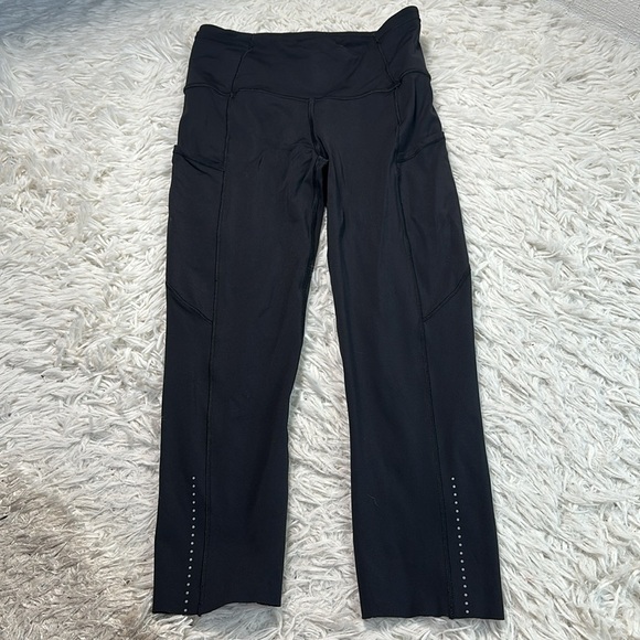 Lululemon Fast & Free Crop II *Nulux 19" Black - Picture 1 of 6